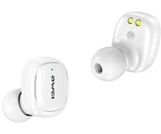 AWEI ausinės Bluetooth 5.1 T13 Pro TWS baltos spalvos