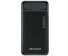 Išorinė baterija Power Bank Awei P6K 5V/2.1A 20000mAh juoda