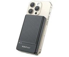 AWEI PowerBank MagSafe P33K 10000mAh22.5W juodos spalvos