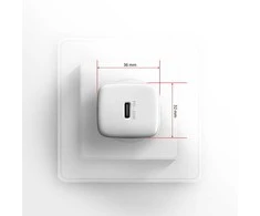 AXAGON ACU-PD20W sieninis įkroviklis 1x QC3.0/AFC/FCP/PD type-C, 20W, baltas