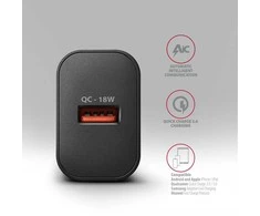 AXAGON ACU-QC18 sieninis įkroviklis 1x QC3.0/AFC/FCP/SMART, 18W, jaudas