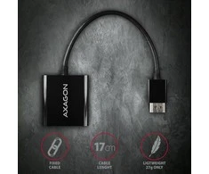 AXAGON RVH-VGN, HDMI -> VGA mažinimas / adapteris, FullHD