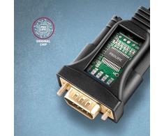 Axagon Active USB-A keitiklis, skirtas nuosekliesiems įrenginiams prijungti. Vaisingas lustas.