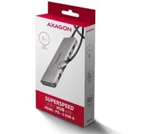 AXAGON HMC-5H USB-C 3.2 Gen 1 šakotuvas, 3x USB-A, 4K HDMI, PD 100W, 100 cm USB-C laidas