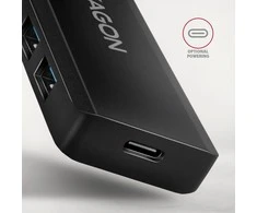 AXAGON Travel keturių prievadų USB-C 5Gbps šakotuvas | HUE-C1C