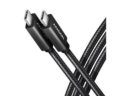 Kabelis AXAGON BUCM32-CM10AB USB-C < > USB-C 3.2 Gen 2/PD 100W/5A/4K HD/ALU/Juodas pintas/1m