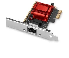 Axagon PCI-Express tinklo plokštė su 2,5 Gbit/s perdavimo sparta ir PXE palaikymu.