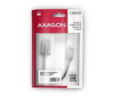 AXAGON RUCM-AFAC USB 3.2 Gen 1 Type-C Male > Type-A Female, kabelio adapteris 0,2m, 3A, ALU