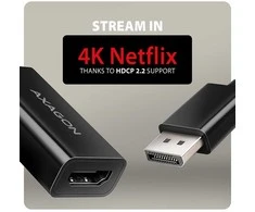 AXAGON RVD-HI20N DisplayPort - HDMI 2.0 adapteris 4K/60Hz