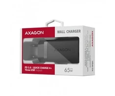 AXAGON GaN sieninis įkroviklis 3x prievadas (USB-A + 2x USB-C), 65W | ACU-DPQ65