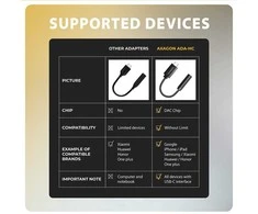 AXAGON ADA-HC USB-C – 3,5 mm (F) jungtis, didelės raiškos DAC, 32 bitų 384 kHz garso adapteris