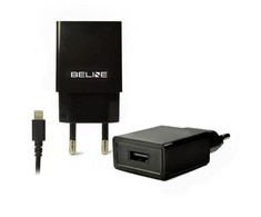 Beline Ład. siec. 1xUSB + lightning 1A juoda/juodas iPhone 5/6/7/8/X