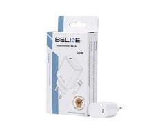 Beline Laidinis įkroviklis 1x USB-C 20W + kabelis lightning baltos spalvos PD3.0 BLNCW20L