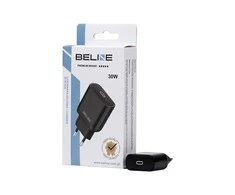 Beline Laidinis įkroviklis 1x USB-C 30W juodos spalvos (only head) PD 3.0 BLNCB30 GaN