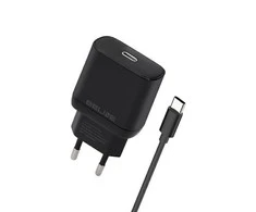 Beline Laidinis įkroviklis 1x USB-C 30W + kabelis USB-C juodos spalvos PD 3.0 BLNCB30C GaN