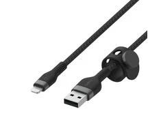 Belkin CAA010bt3MBK BoostCharge USB-A į Lightning silikoninis 3.0m, juodas