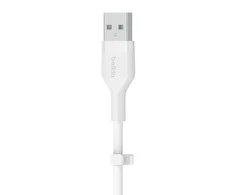 Belkin CAA008bt2MWH Boost Charge USB-A - žaibo silikonas 2,0 m balta