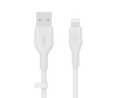 Belkin CAA008bt2MWH Boost Charge USB-A - žaibo silikonas 2,0 m balta