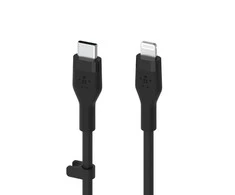 Belkin Flex Lightning/USB-C 15W 3m, mfi, 15W, juoda CAA009bt3MBK