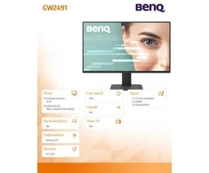 BENQ GW2491 24" FHD IPS 100HZ HDMI/DP