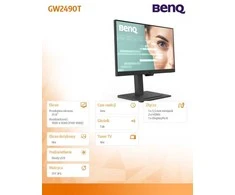 Monitorius BENQ GW2490T 24" FHD IPS HAS HDMI/DP