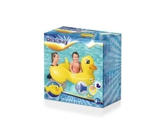 BESTWAY Funspeakers pripučiamas vaikiškas plaustas Duck su garsu, 1.02m x 0.99m, 34151