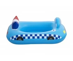 BESTWAY Funspeakers pripučiamas vaikiškas plaustas Police Car su garsu, 97cm x 74cm, 34153
