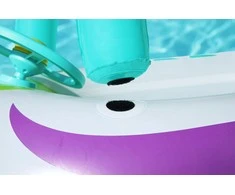 BESTWAY pripučiamas vaikiškas plaustas su stogeliu Space Splash, 1.07m x 1.12m, 34149