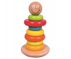 BINO Piramidė, mediniai žiedai