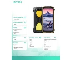 Blackview BV7300 LTE 6.67" HD+IPS 720x1604 90Hz Corning 5th MT6769V Aštuonių branduolių 2.0GHz 6+256GB CAM Priekinė 32MP Galinė 50+20MP Naktinio matymo kamera IP68/IP69K/MIL-STD-810H NFC 15000mAh Be įkroviklio Dvigubos stovyklavimo lemputės Geltona