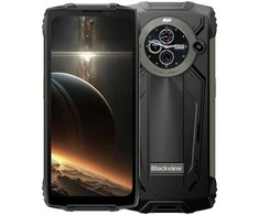 Blackview Tvirtas BV8200 LTE 6,5 colio FHD+IPS 1080x2400 120Hz Corning 3th + 1,3 colio 360x360 12+256GB MT8781 Aštuonių branduolių 2,2 GHz 8800mAh Be įkroviklio CAM Priekinė 32 MP Galinė 50+13 MP IP68/IP69K/MIL-STD-810H NFC Pirštų atspaudų skaitytuvas Juodas