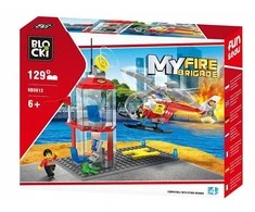Konstruktorius BLOCKi MyFireBrigade Sraigtasparnių nusileidimo aikštelė KB0812