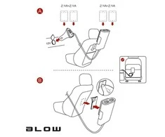 Blow automobilinis įkroviklis 4xUSB 9.6A
