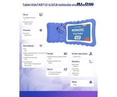 Planšetė KidsTAB7 V2 BLOW 4/32GB mėlynas dėklas 2MP