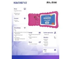 Planšetė KidsTAB7 V2 BLOW 4/32GB rožinis dėklas 2MP