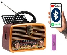 AM/FM BT BLOW RA10 nešiojamasis saulės analoginis radijas