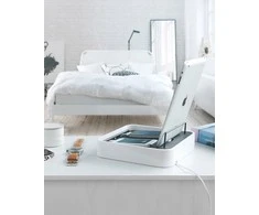 Bluelounge Sanctuary4 doko stotelė su USB įkroviklis 4 baltiems įrenginiams