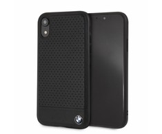 BMW Dėklas hardcase BMHCI61PEBOBK iPhone Xr juoda Signature Perforated