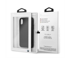 BMW Dėklas hardcase BMHCI61PEBOBK iPhone Xr juoda Signature Perforated