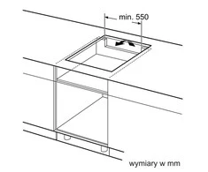 Serija 4, Indukcinė kaitlentė, 60 cm, Juodas, kaitlentė be rėmo PUE611BB5D
