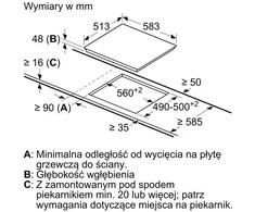 Bosch PKE645BB2E Serija 4, Elektrinė kaitlentė, 60 cm, kaitlentė su plieniniu rėmu