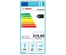 Šaldytuvas  Bosch KGV33VWEA Serie | 4 176cm. Baltas