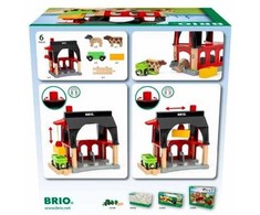 Ravensburger Brio Gyvūnų tvartas, pastatas, 3 metai, įvairiaspalvis