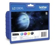 BROTHER VERTINGAS PAKETAS (LC-1280XL JUODA/ŽYRA/MĖLYNA/GELONIJA)