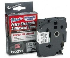 Brother | TZe-S241 Strong Adhesive Laminated Tape | Juodas on Baltas | TZe | 8 m | 1.8 cm