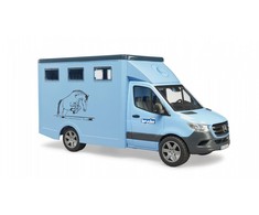 BRUDER MB Sprinter gyvūnų vežėjas su arkliu, 02674