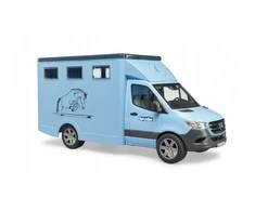 BRUDER MB Sprinter gyvūnų vežėjas su arkliu, 02674