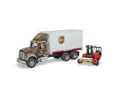 Logistiko sunkvežimis su keltuvu Bruder Mack Granite UPS