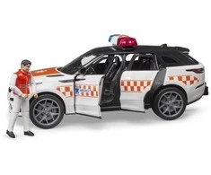 BRUDER 02885 greitosios pagalbos visureigis Range Rover Velar su figūrėle