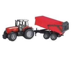 Bruder - Massey Ferguson 7480 su apverčiama priekaba (02045)